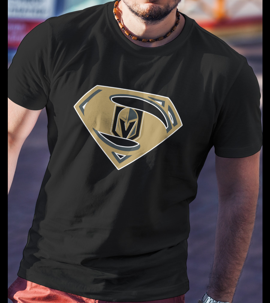 Superman Vegas Golden Knights Emblem T-Shirt