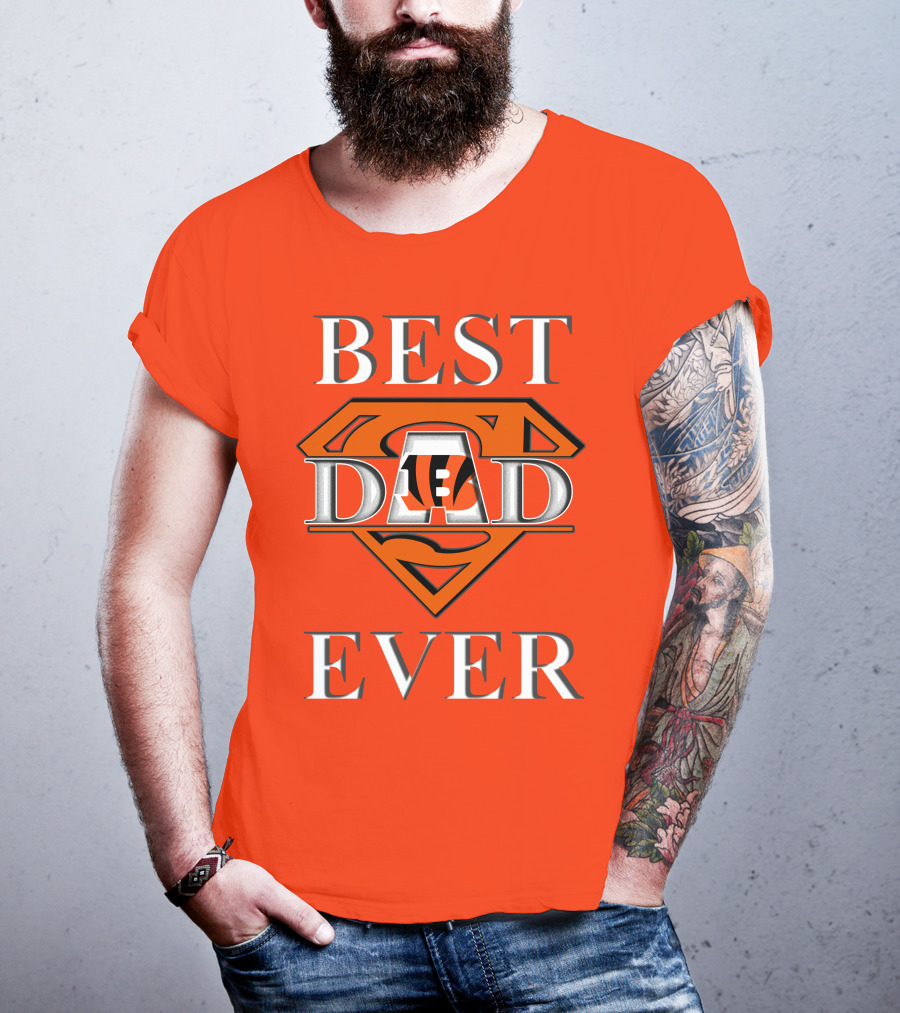 BEST DAD EVER Bengals Super Dad T-Shirt