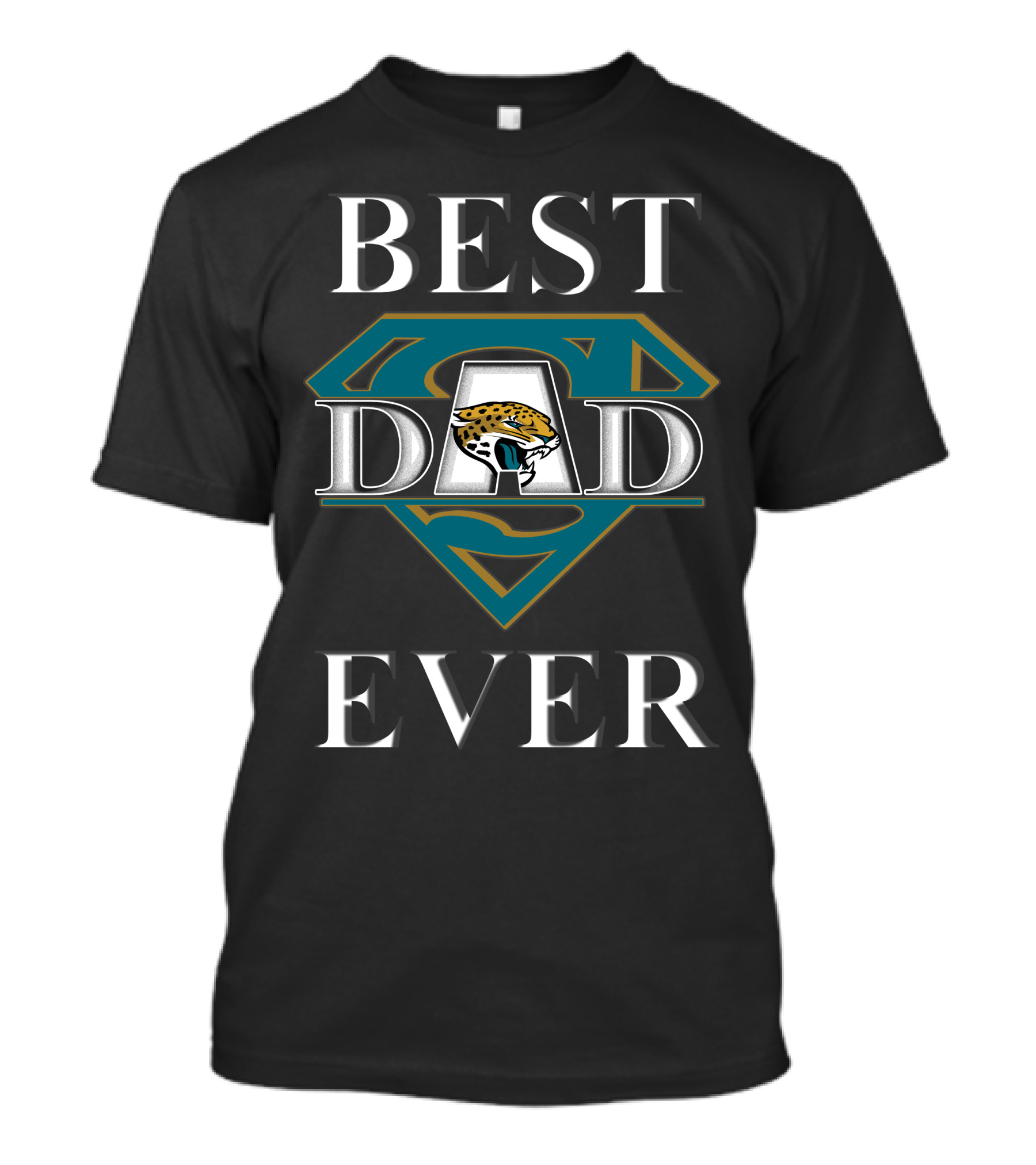 BEST DAD EVER Jaguars Logo Superman T-Shirt