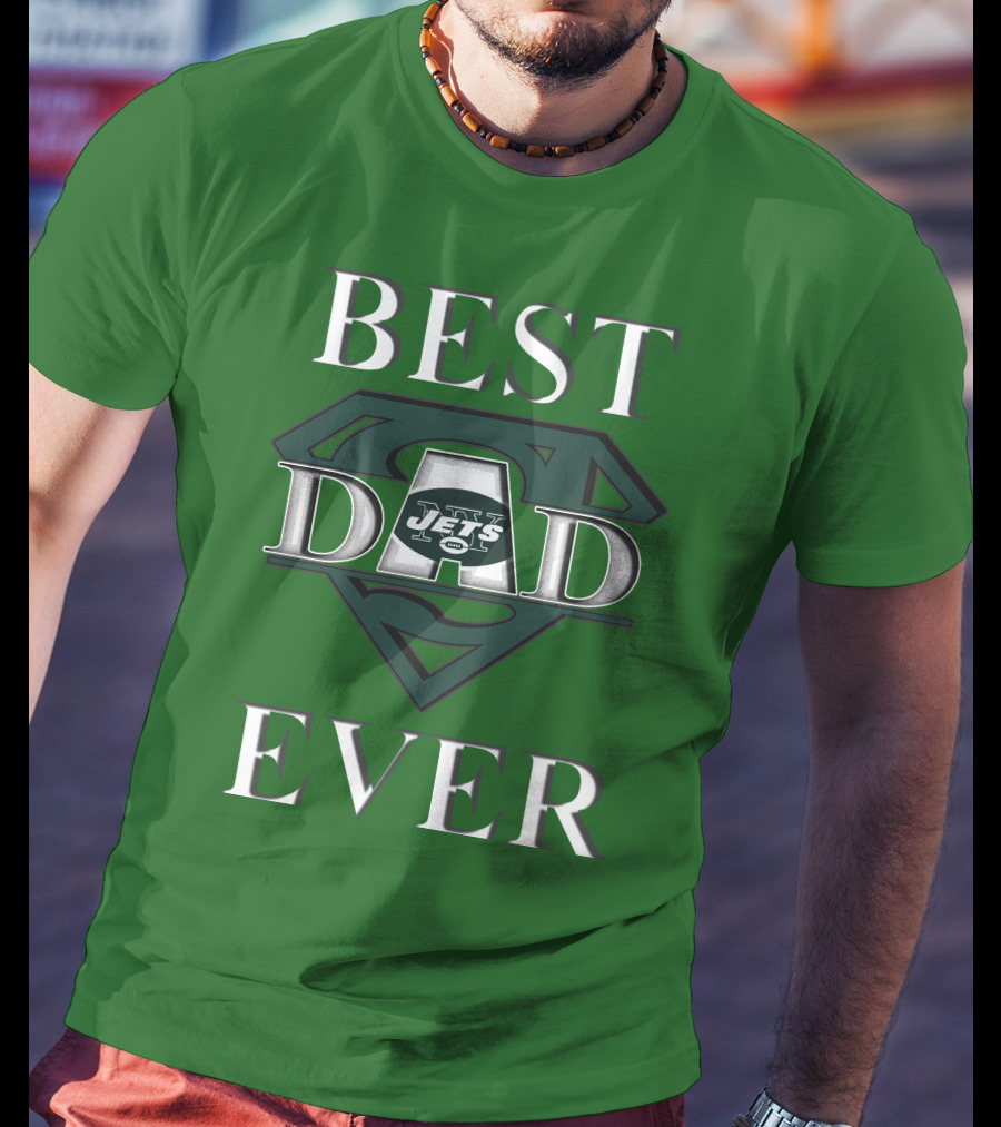 Best Dad Ever Jets Super Dad T-Shirt