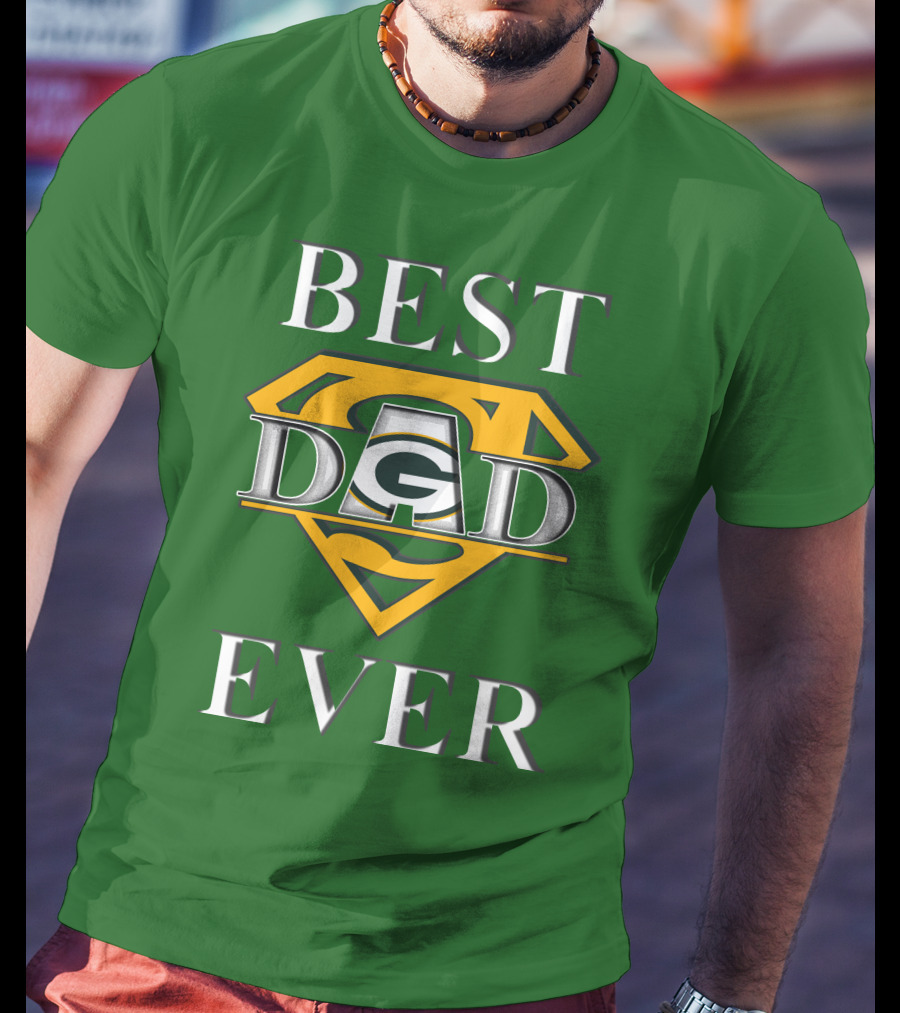 Best Dad Ever Packers Super Dad T-Shirt