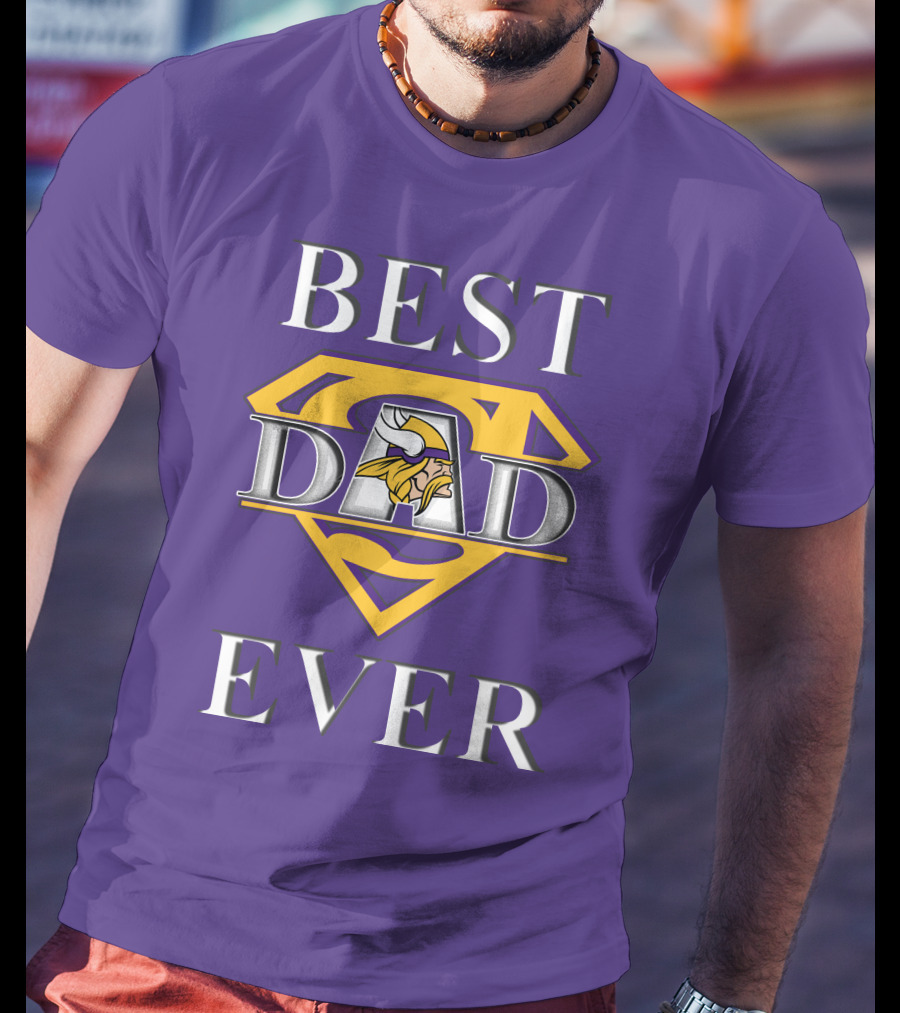 Best Dad Ever Vikings Super T-Shirt