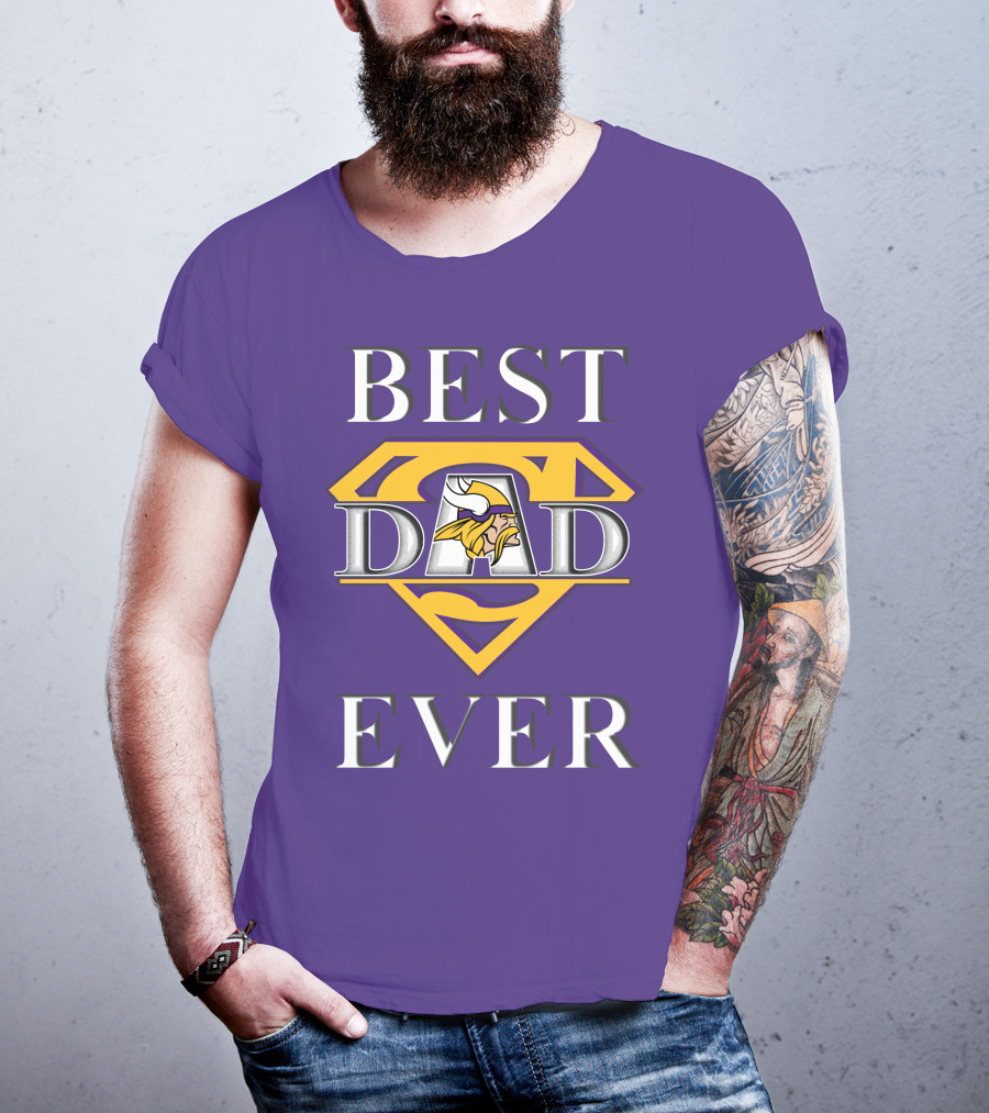 Best Dad Ever Vikings Super T-Shirt