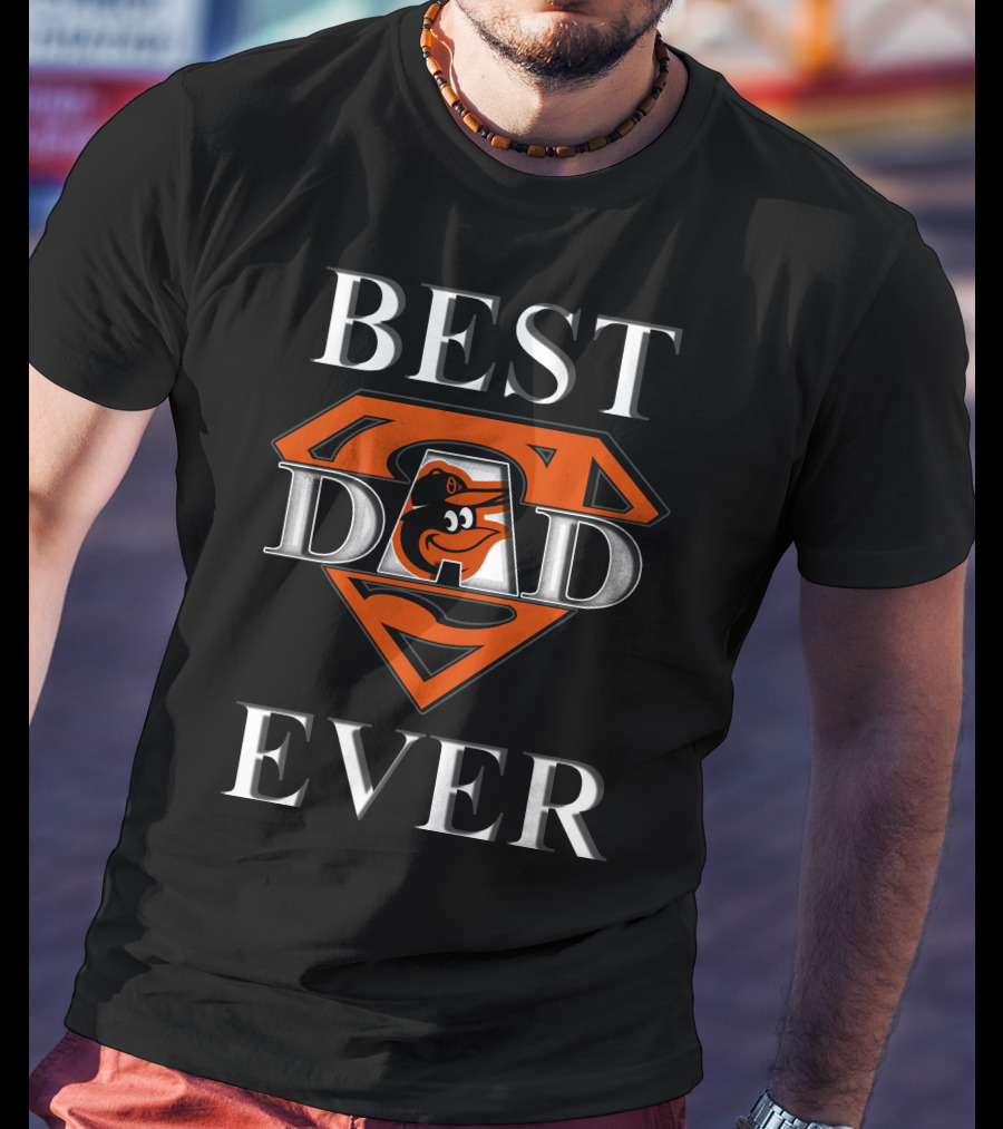 Best Dad Ever Orioles Superman T-Shirt