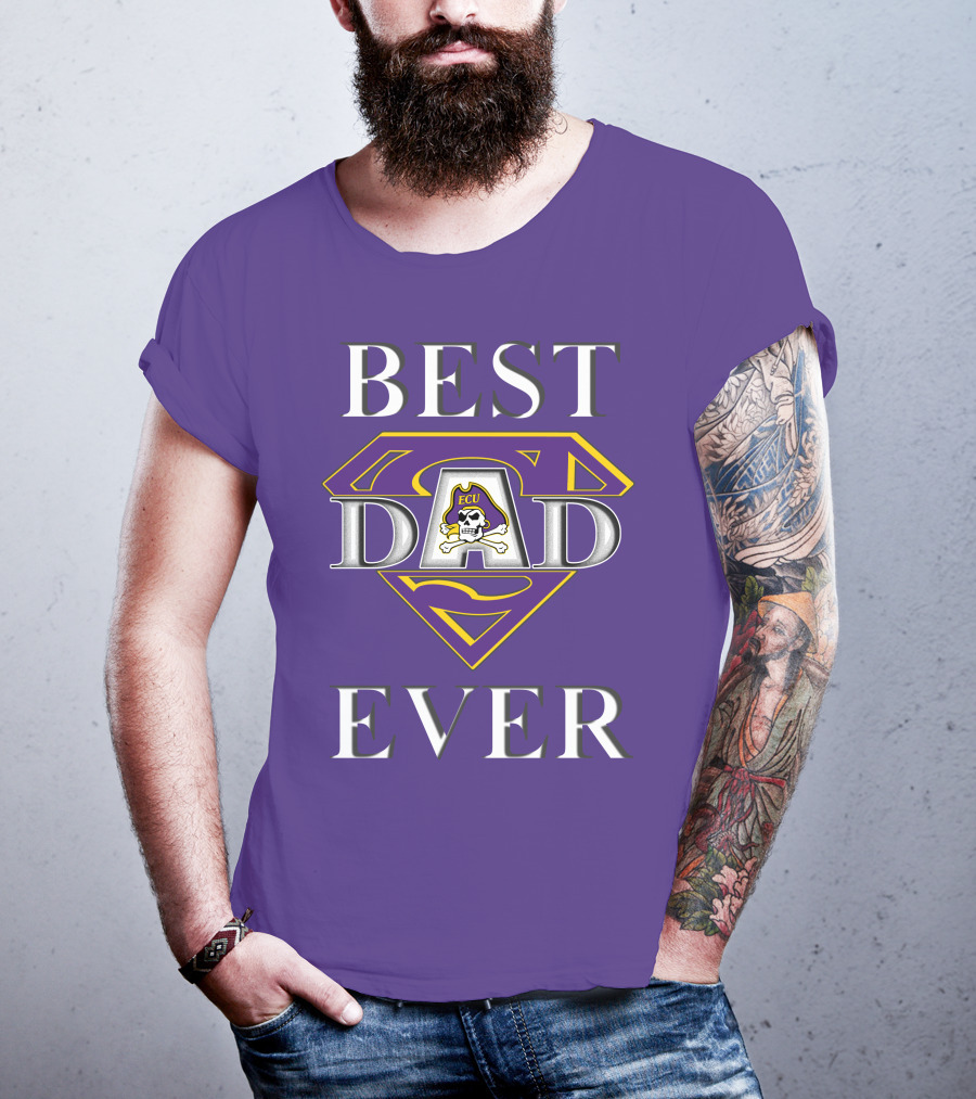 Best Dad Ever East Carolina Pirates ECU Superdad T-Shirt