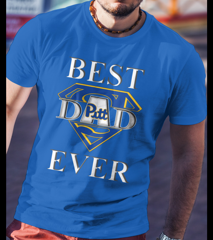 Best Dad Ever Pitt Panthers Super Dad T-Shirt