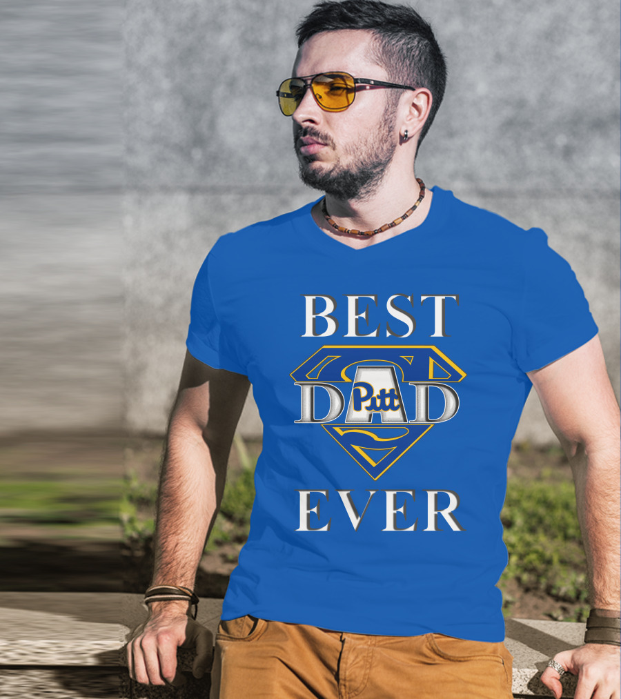 Best Dad Ever Pitt Panthers Super Dad T-Shirt
