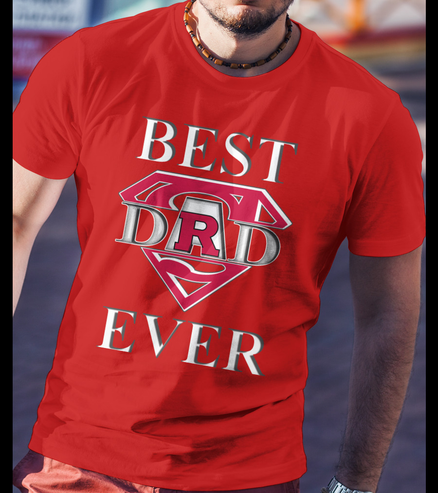 Rutgers Scarlet Knights Best Dad Ever Super Dad R T-Shirt
