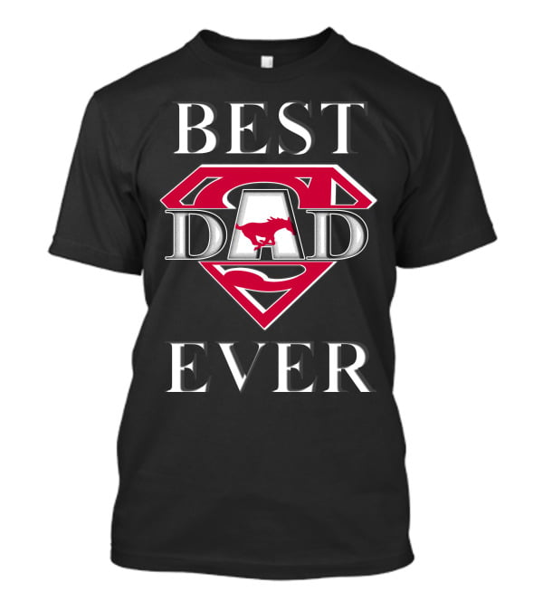BEST DAD EVER SMU Mustangs T-Shirt