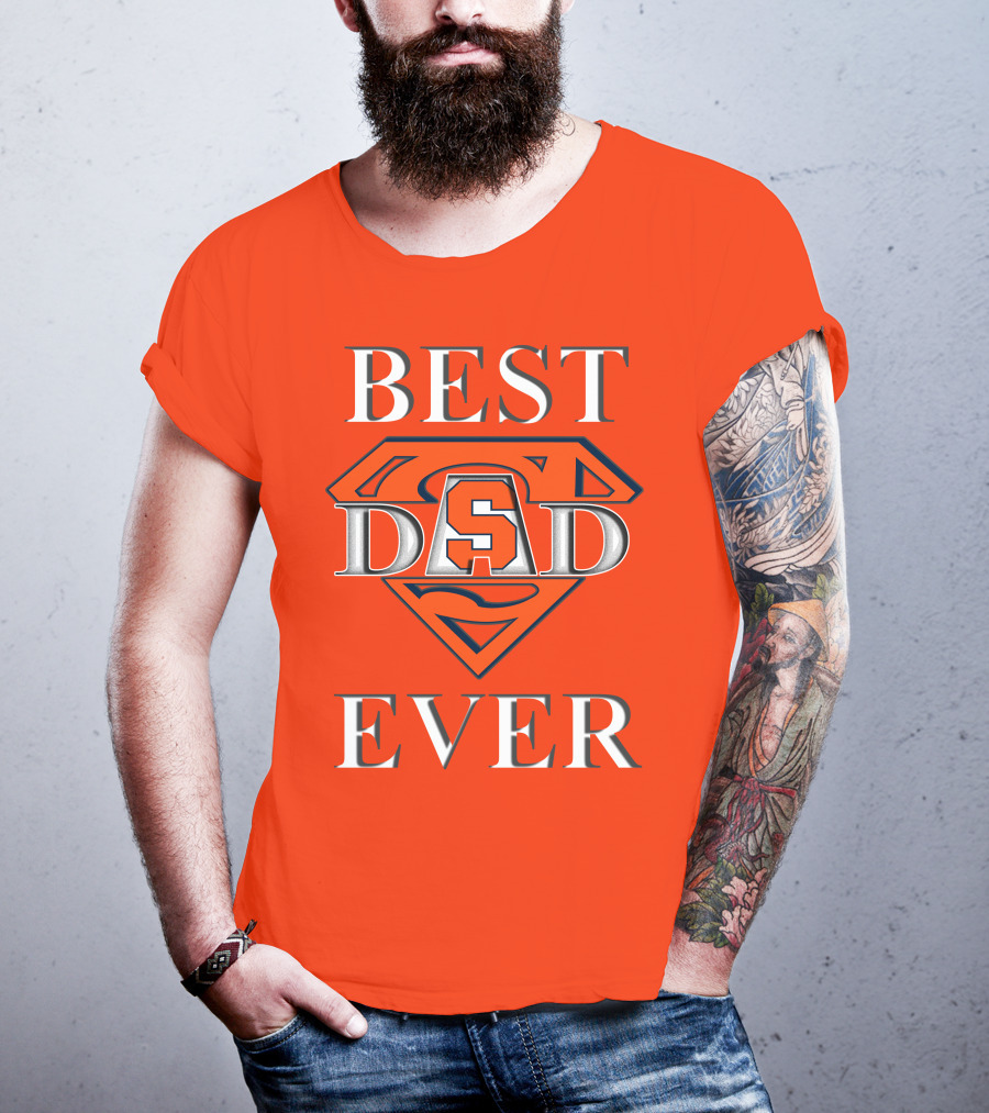 Syracuse Orange Superman Best Dad Ever T-Shirt