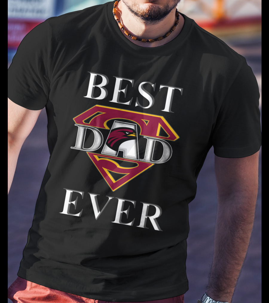Best Dad Ever UL Monroe Warhawks Super Dad T-Shirt