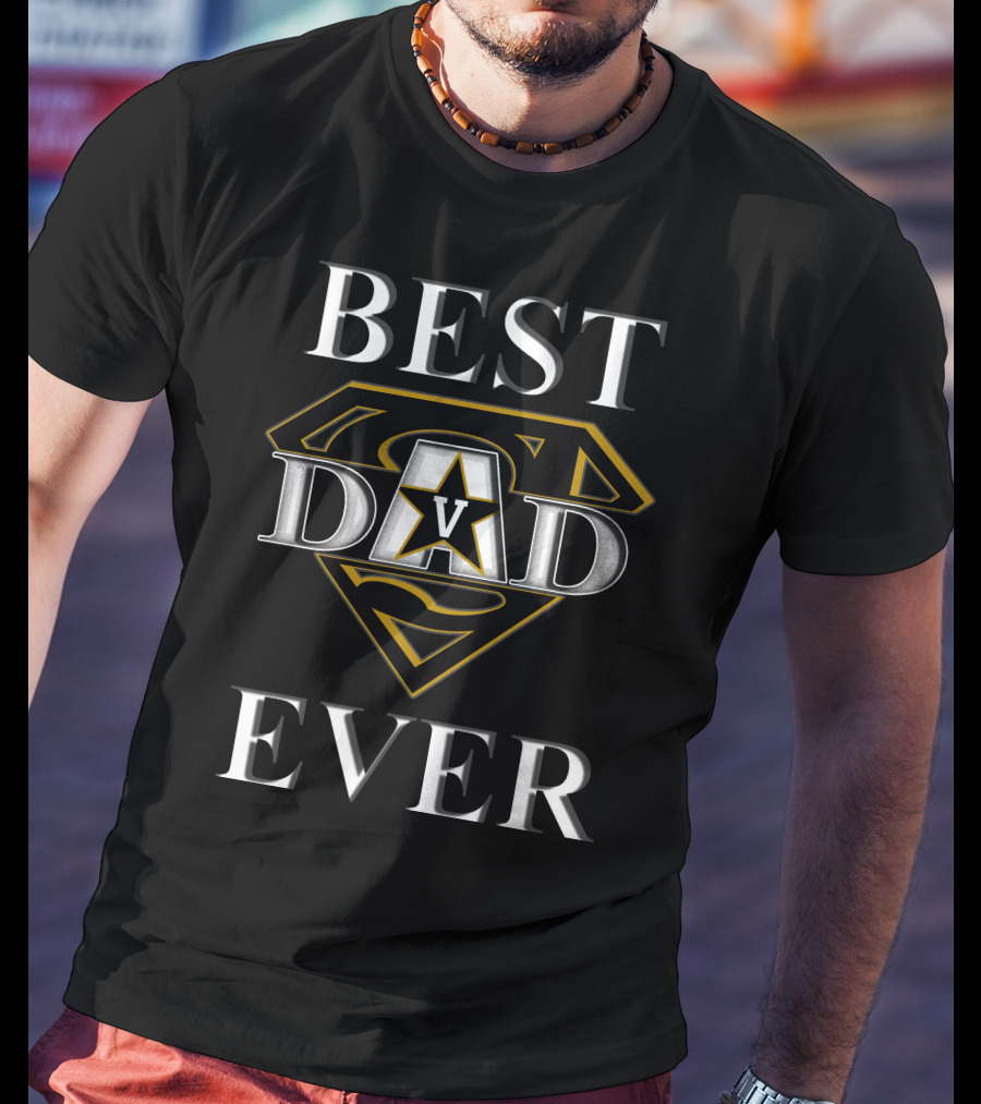 Best Vanderbilt Commodores Dad Ever Superman T-Shirt