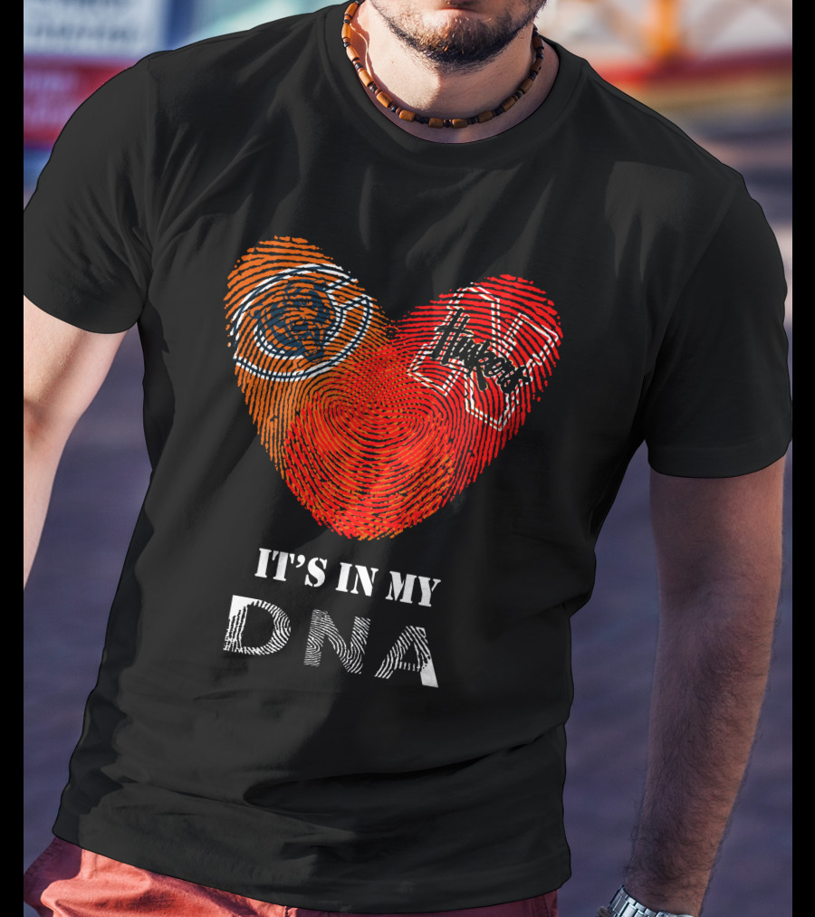 Chicago Bears Nebraska Huskers It's In My DNA T-Shirt