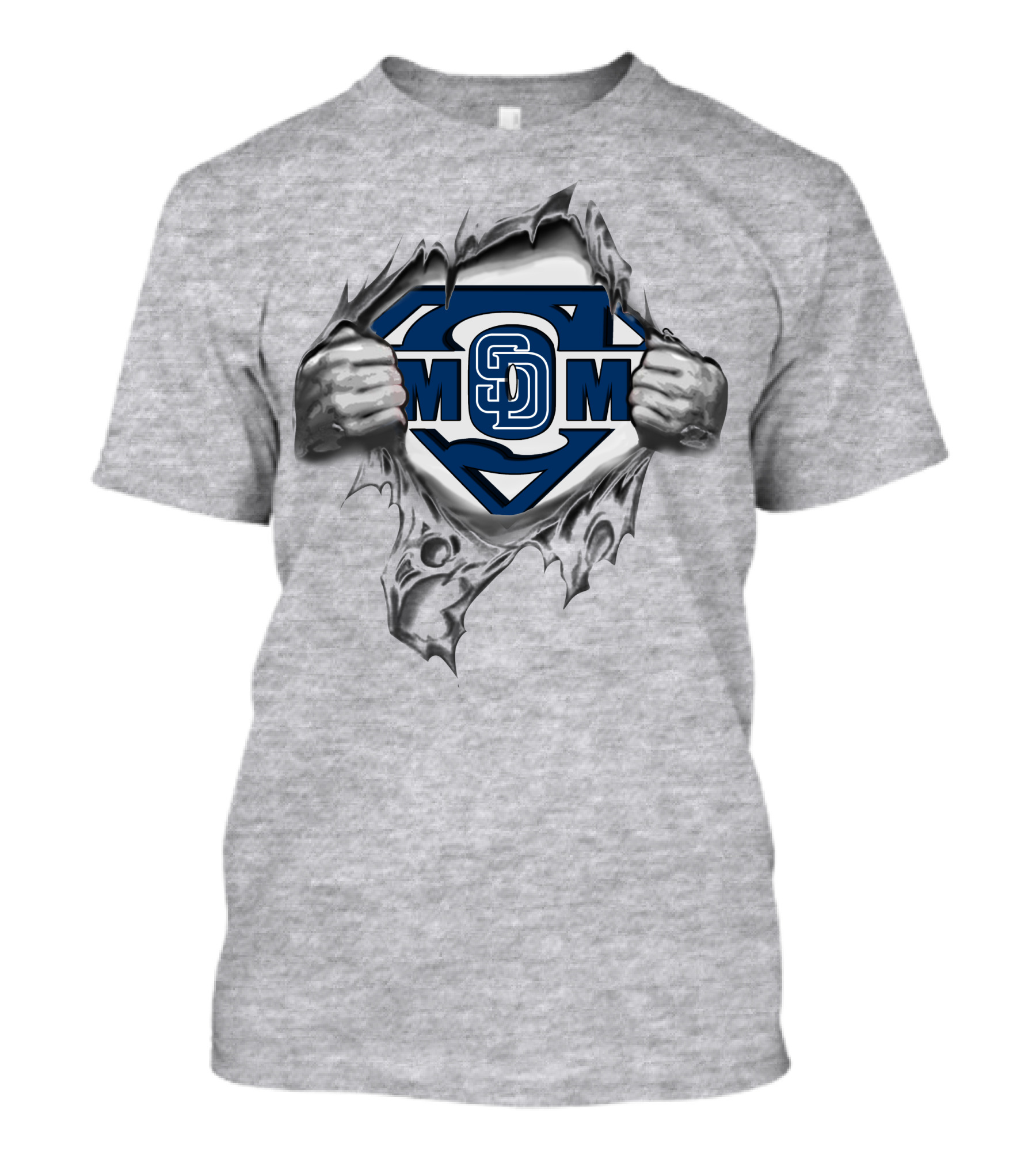 Padres Super SD Logo Inside Superman Shield T-Shirt