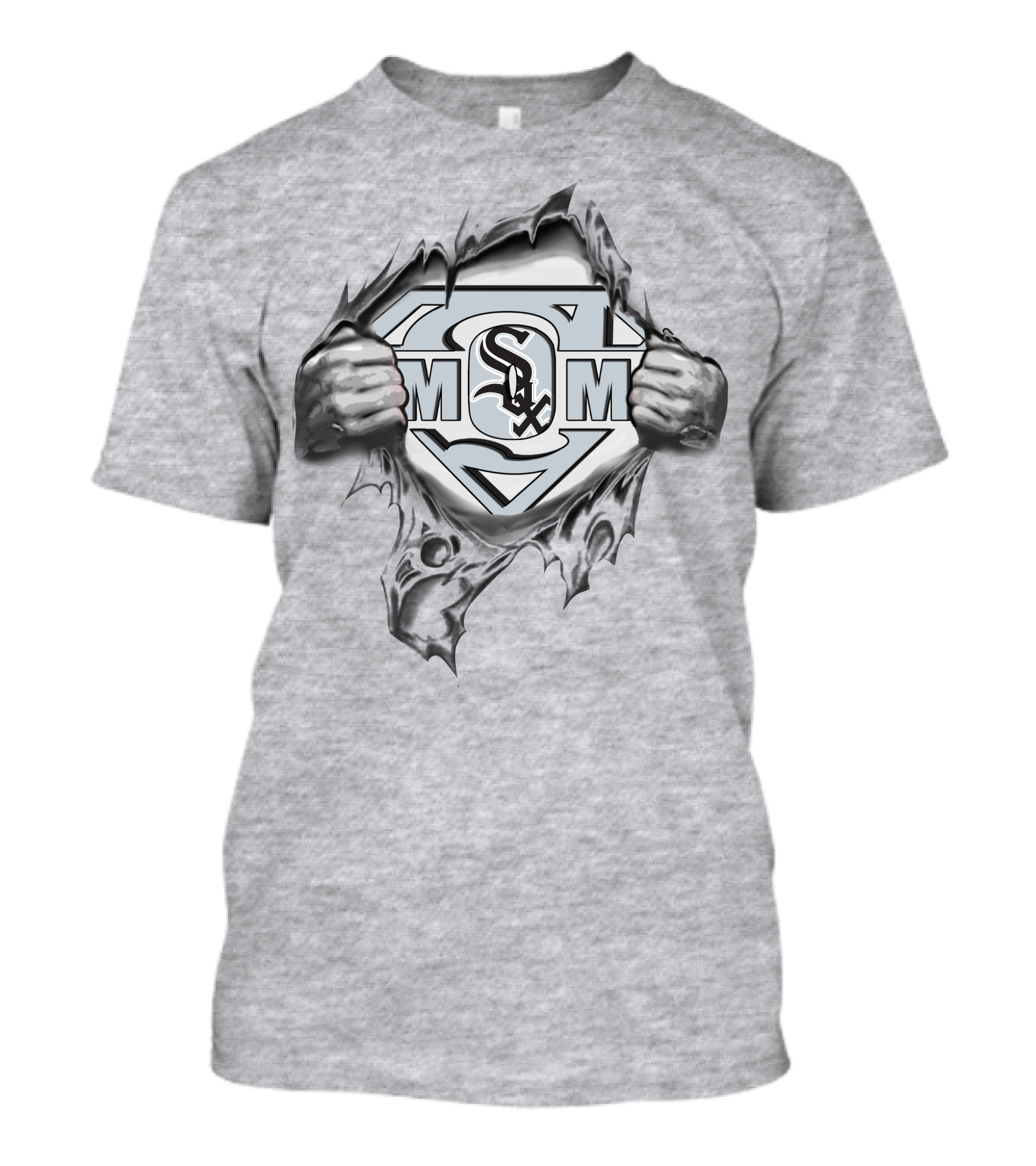 White Sox Super Mom Superman Logo Peeling T-Shirt