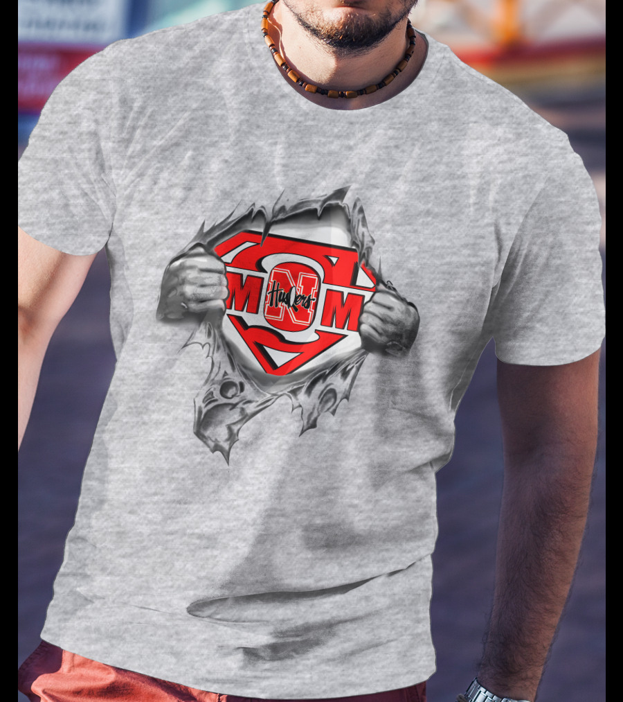 M Husker Mom Nebraska Cornhuskers Super T-Shirt