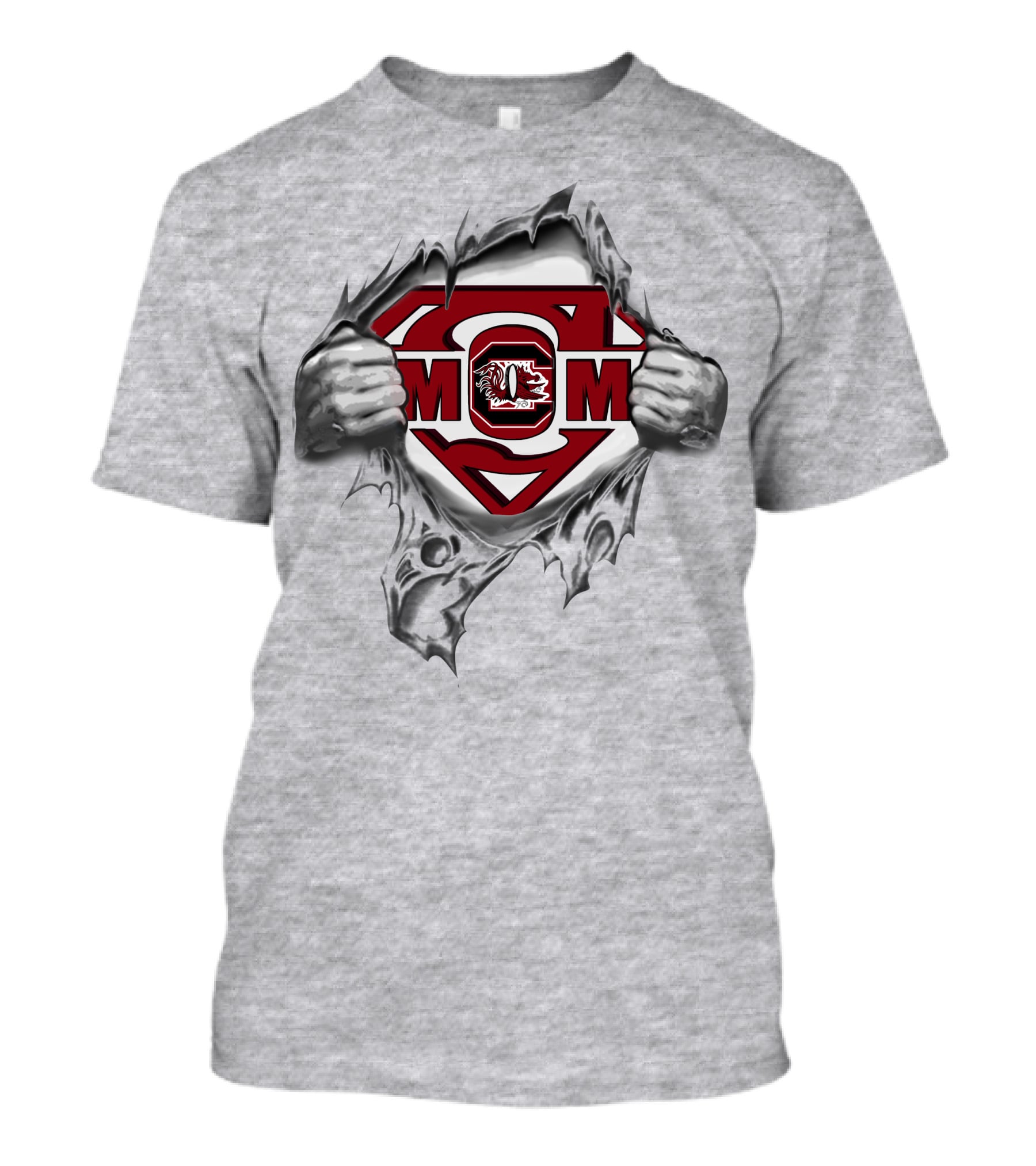 South Carolina Gamecocks Super Mom Emblem T-Shirt