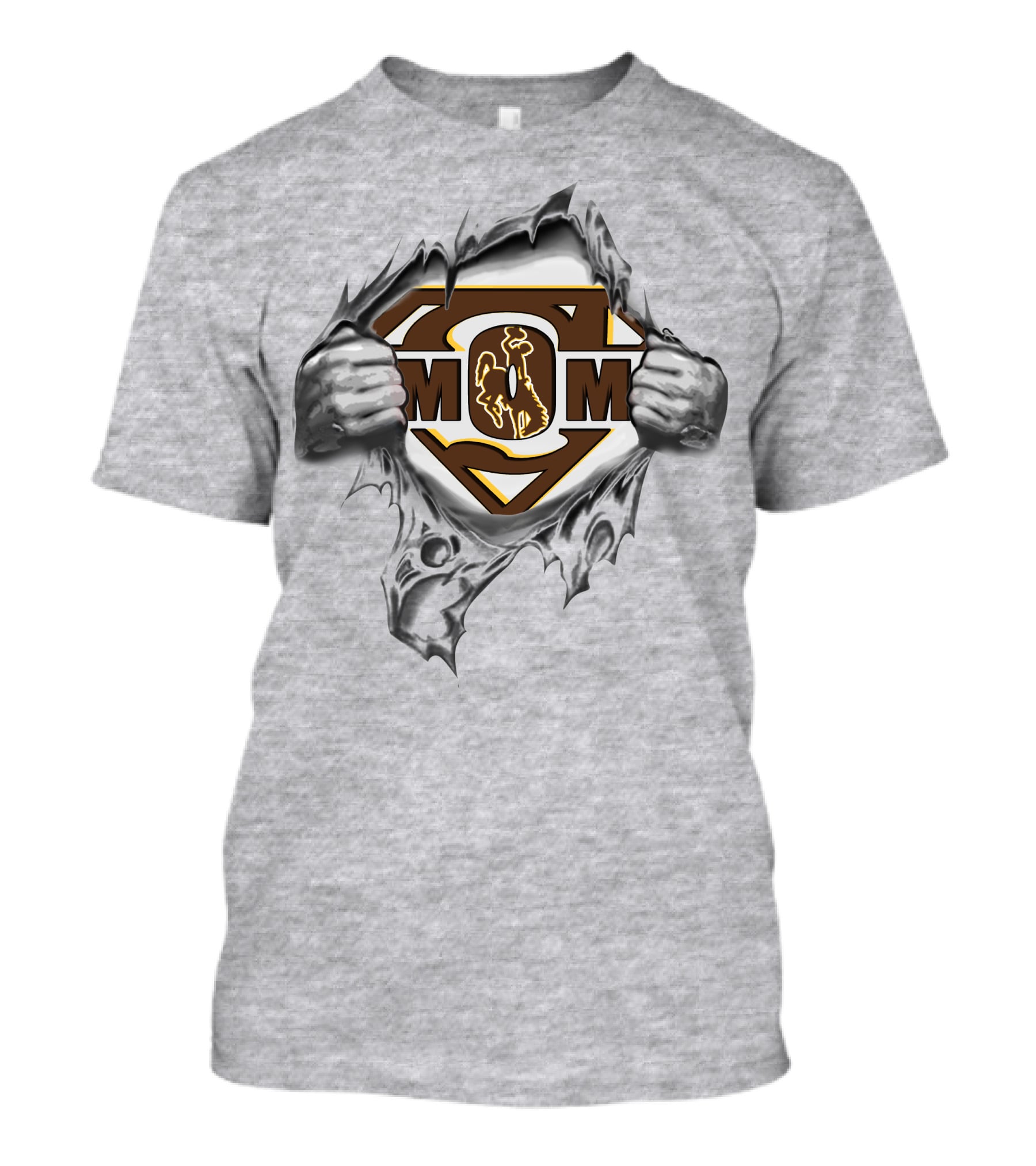 Wyoming Cowboys MOM Superman Logo Classic T-Shirt