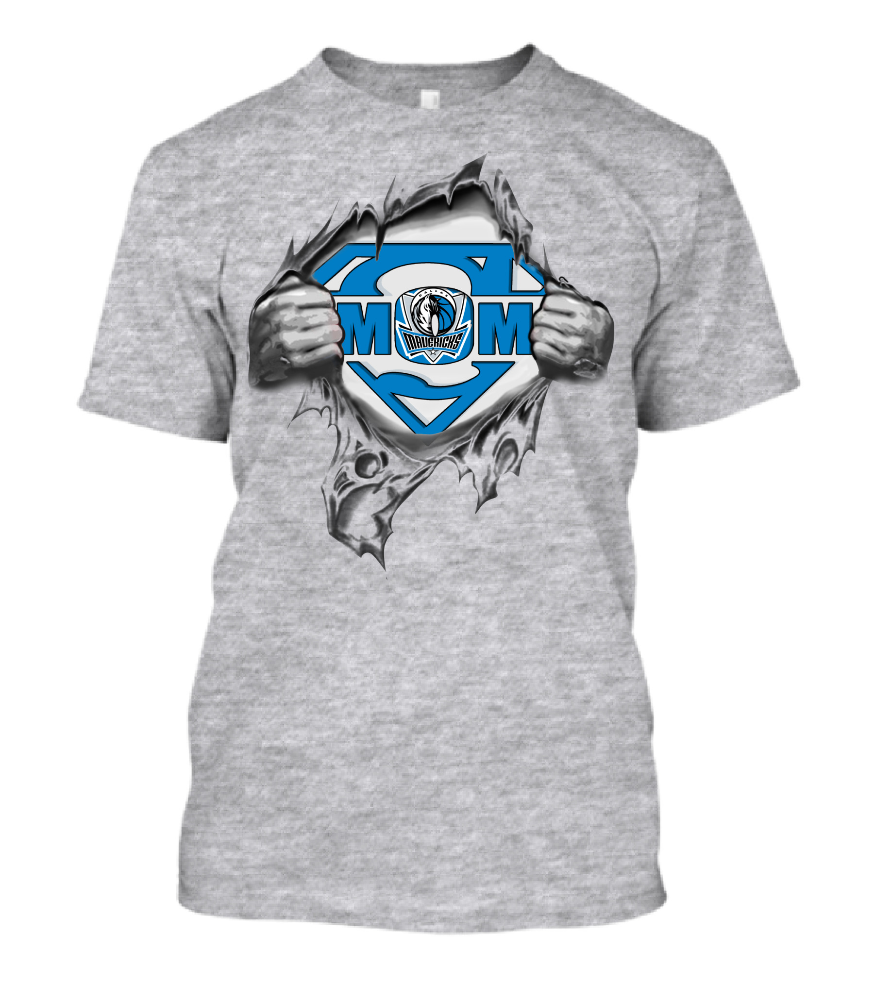Dallas Mavericks Mom Super Logo Tear-Away T-Shirt