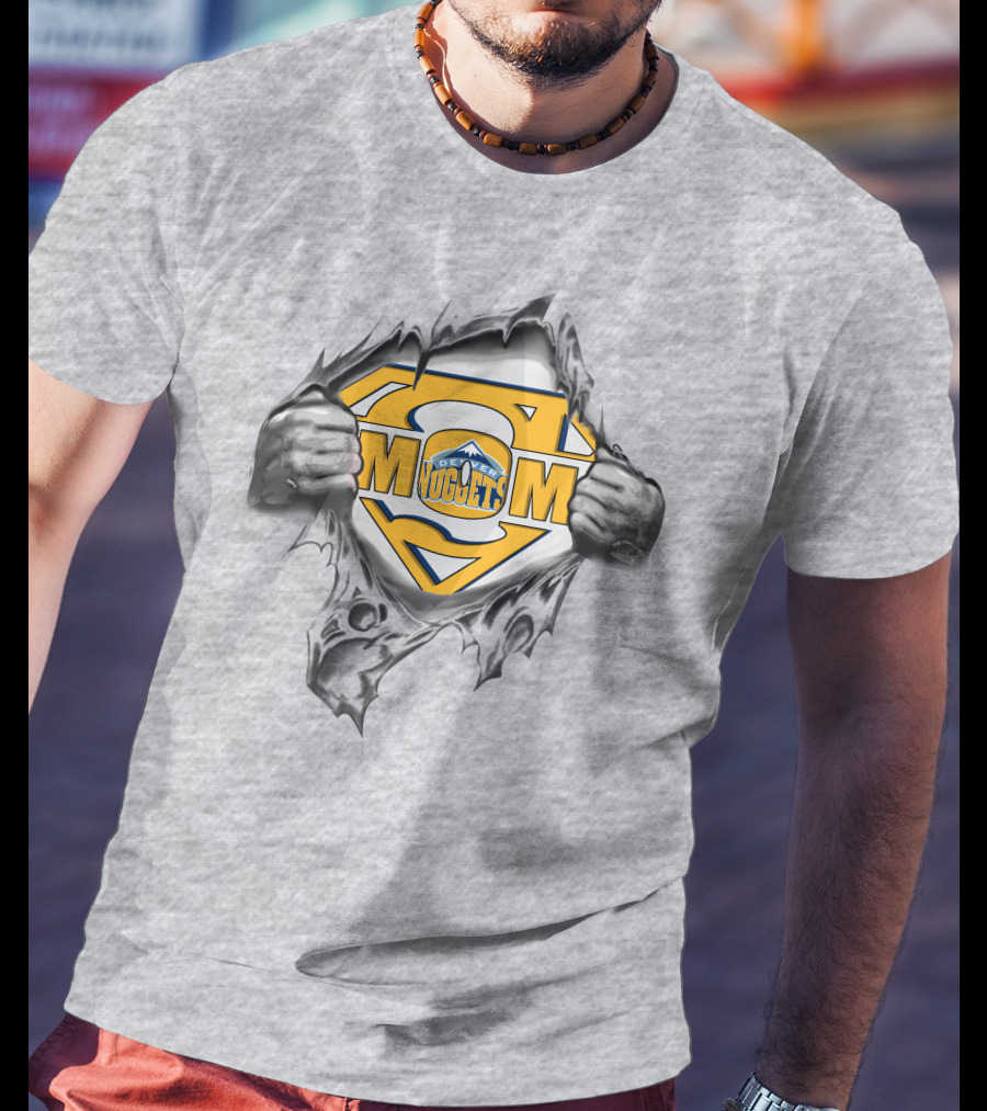 Denver Nuggets Superman Logo Tear T-Shirt