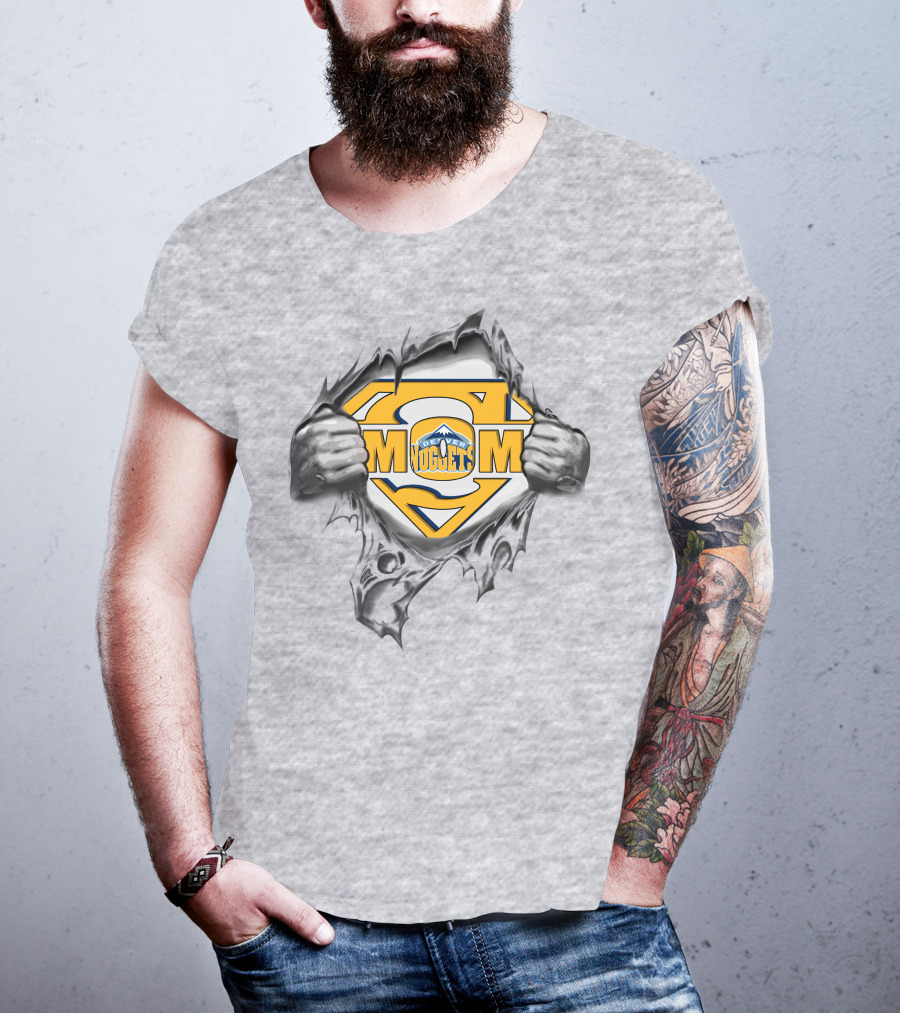 Denver Nuggets Superman Logo Tear T-Shirt