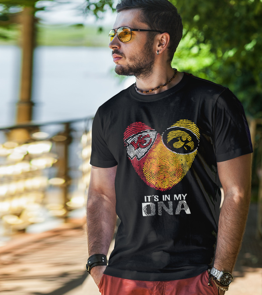 Kansas City Chiefs Iowa Hawkeyes It's In My DNA T-Shirt