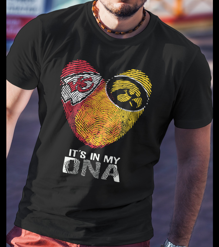 Kansas City Chiefs Iowa Hawkeyes It's In My DNA T-Shirt