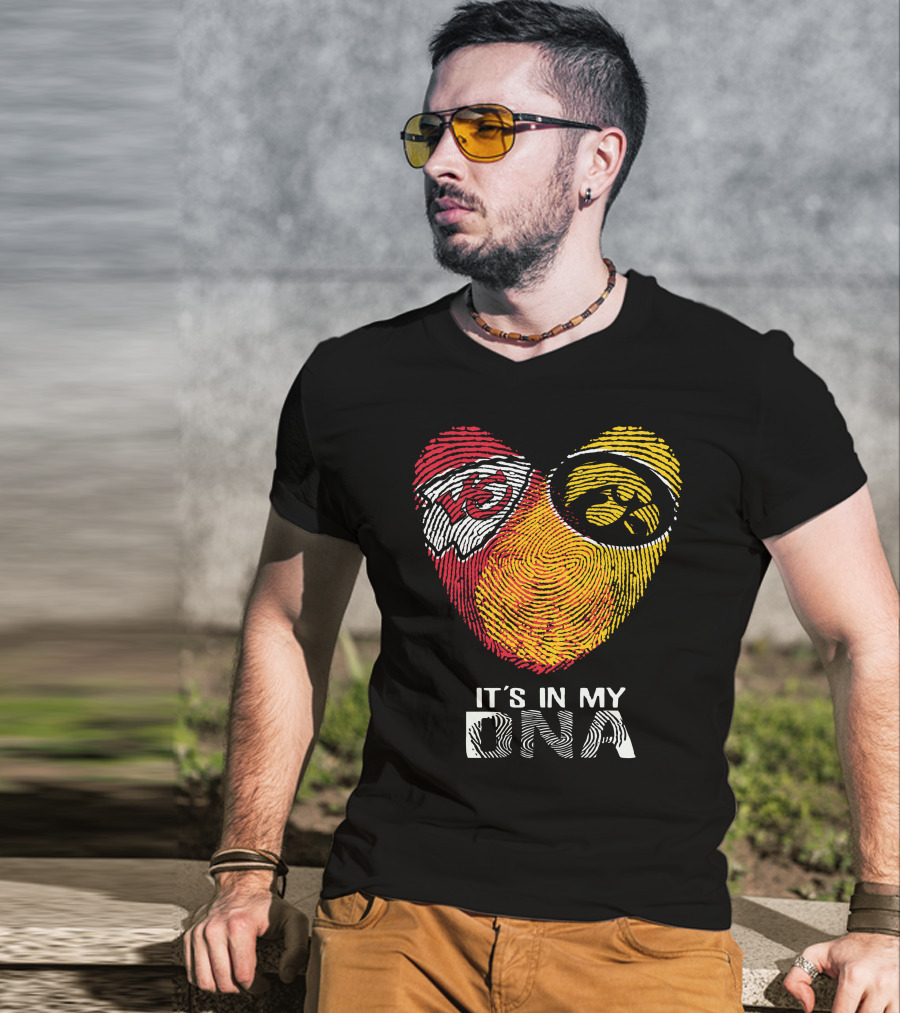 Kansas City Chiefs Iowa Hawkeyes It's In My DNA T-Shirt