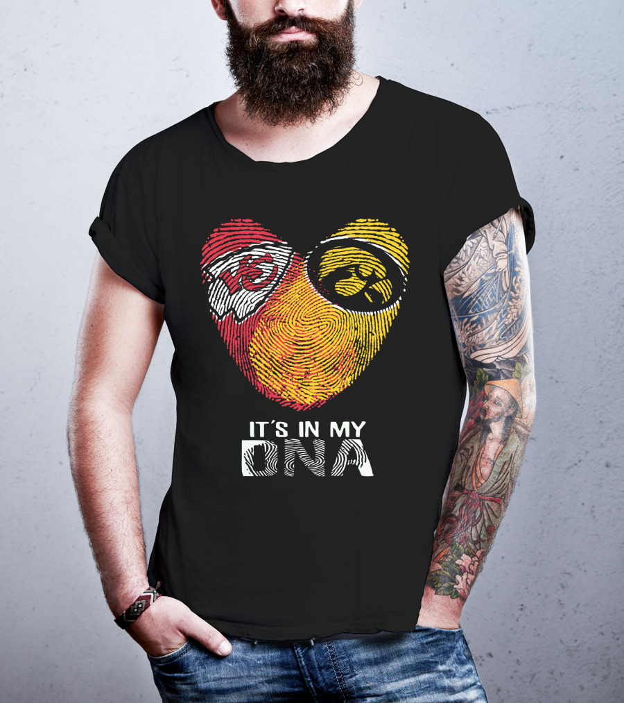 Kansas City Chiefs Iowa Hawkeyes It's In My DNA T-Shirt