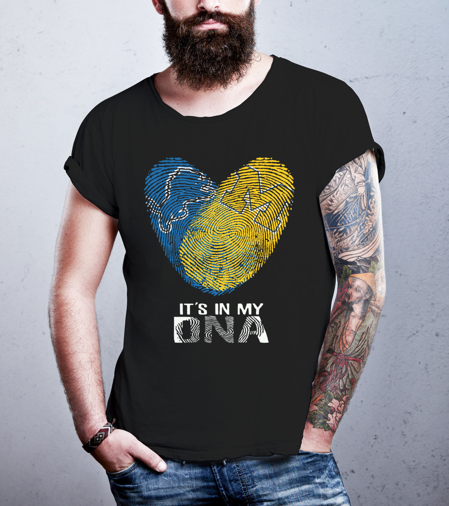 Lions Michigan M It's In My DNA T-Shirt