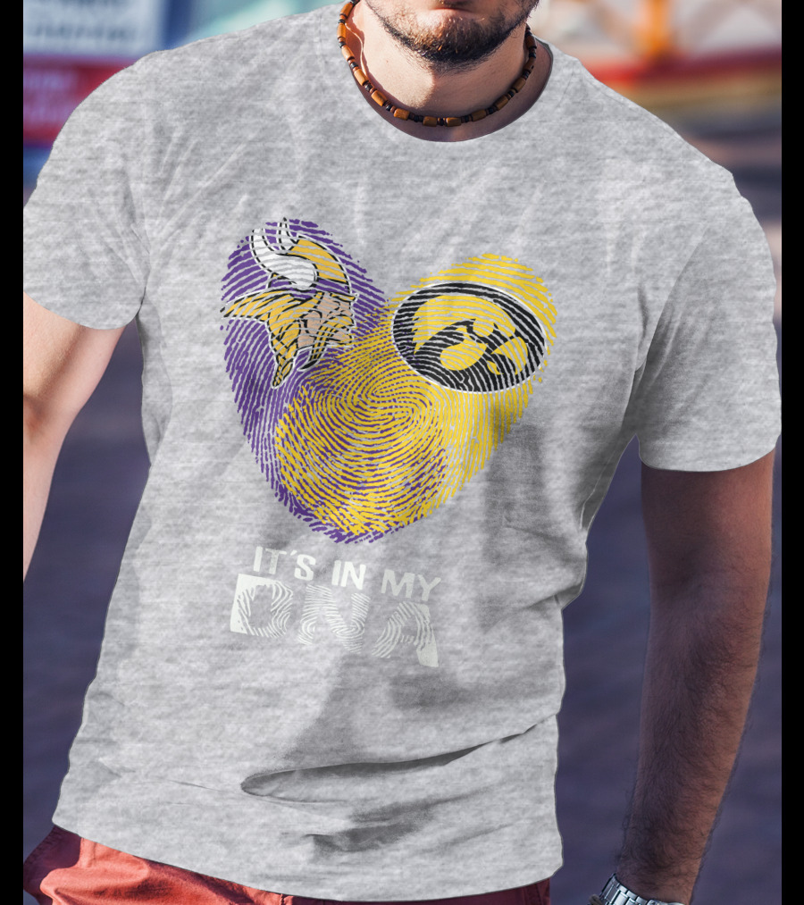 Vikings Iowa Hawkeyes It's In My DNA T-Shirt