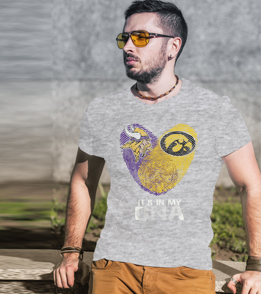 Vikings Iowa Hawkeyes It's In My DNA T-Shirt