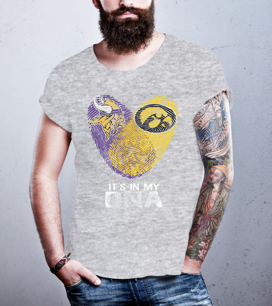 Vikings Iowa Hawkeyes It's In My DNA T-Shirt