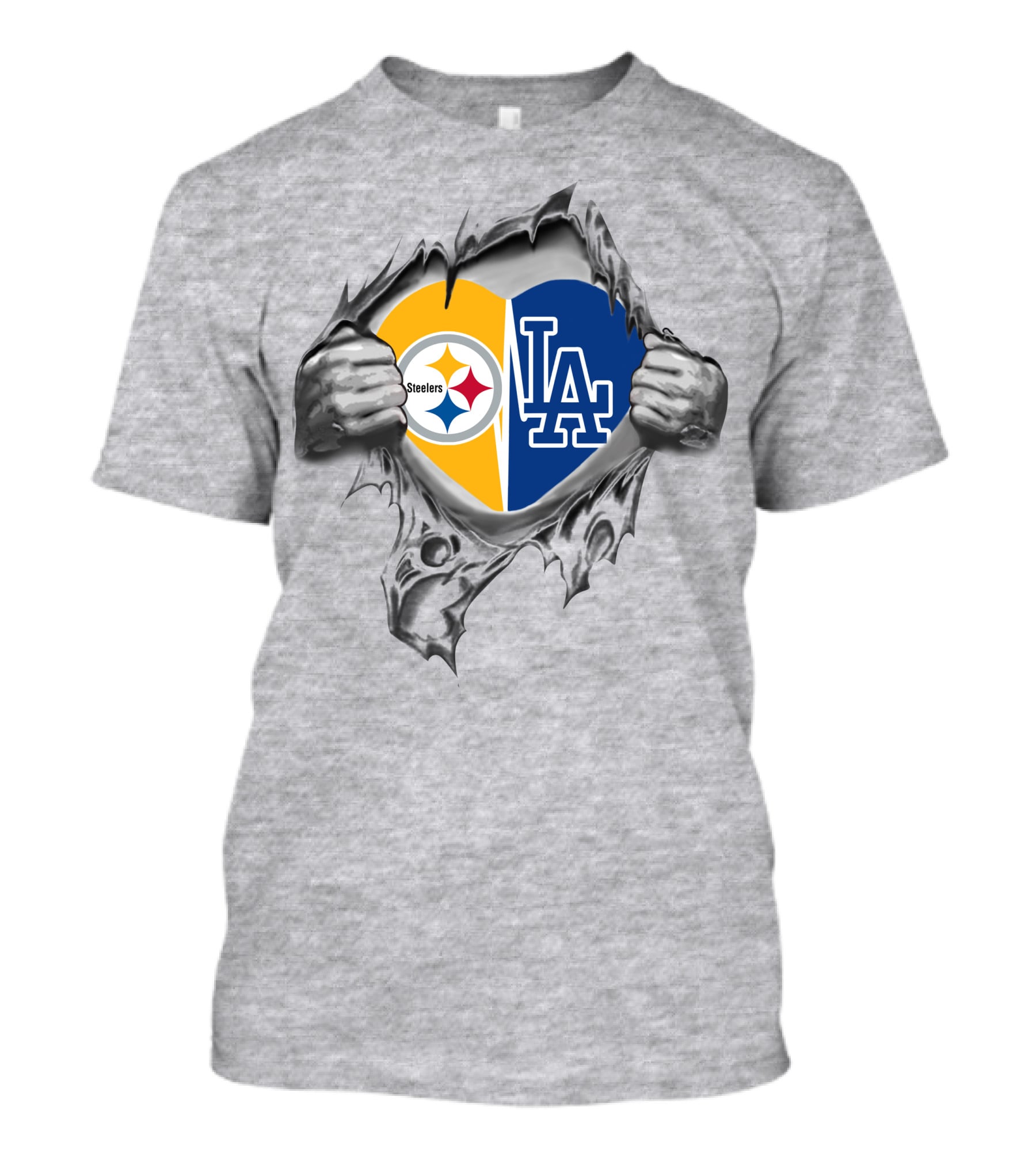 Steelers Dodgers Heart Breakthrough T-Shirt