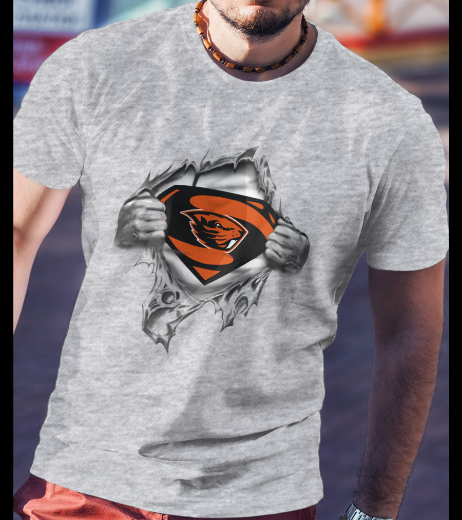 Beavers Super Man Chest T-Shirt