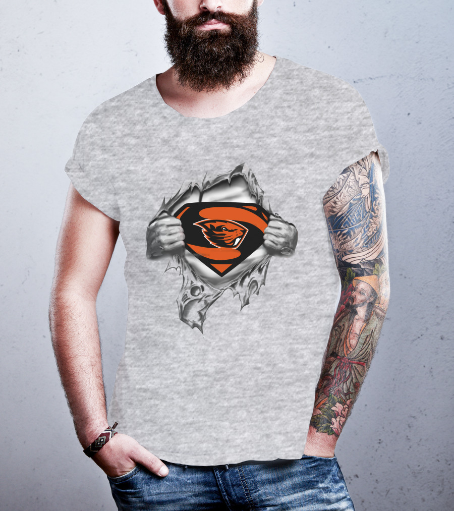 Beavers Super Man Chest T-Shirt