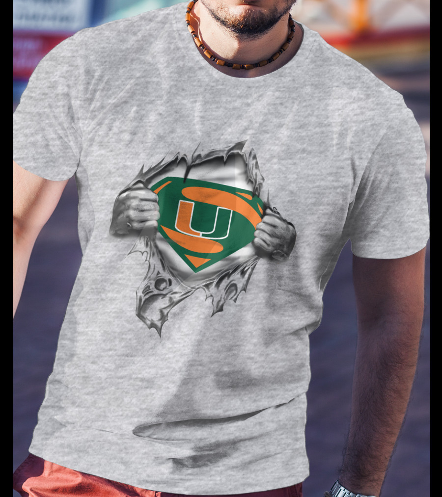 University Hurricanes Super Logo Reveal T-Shirt