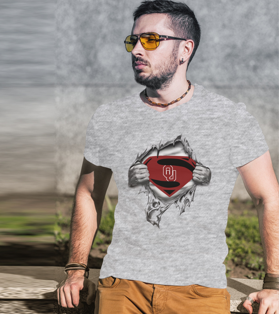 OU Sooners Superman Logo Shirt Conceptual T-Shirt