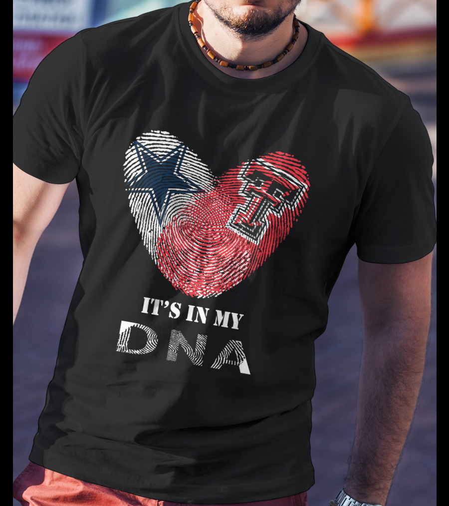 Texas Tech Cowboys Heart It's In My DNA T-Shirt