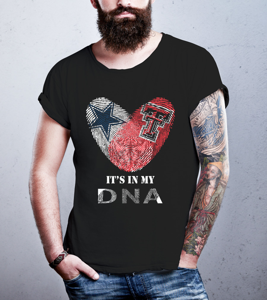 Texas Tech Cowboys Heart It's In My DNA T-Shirt