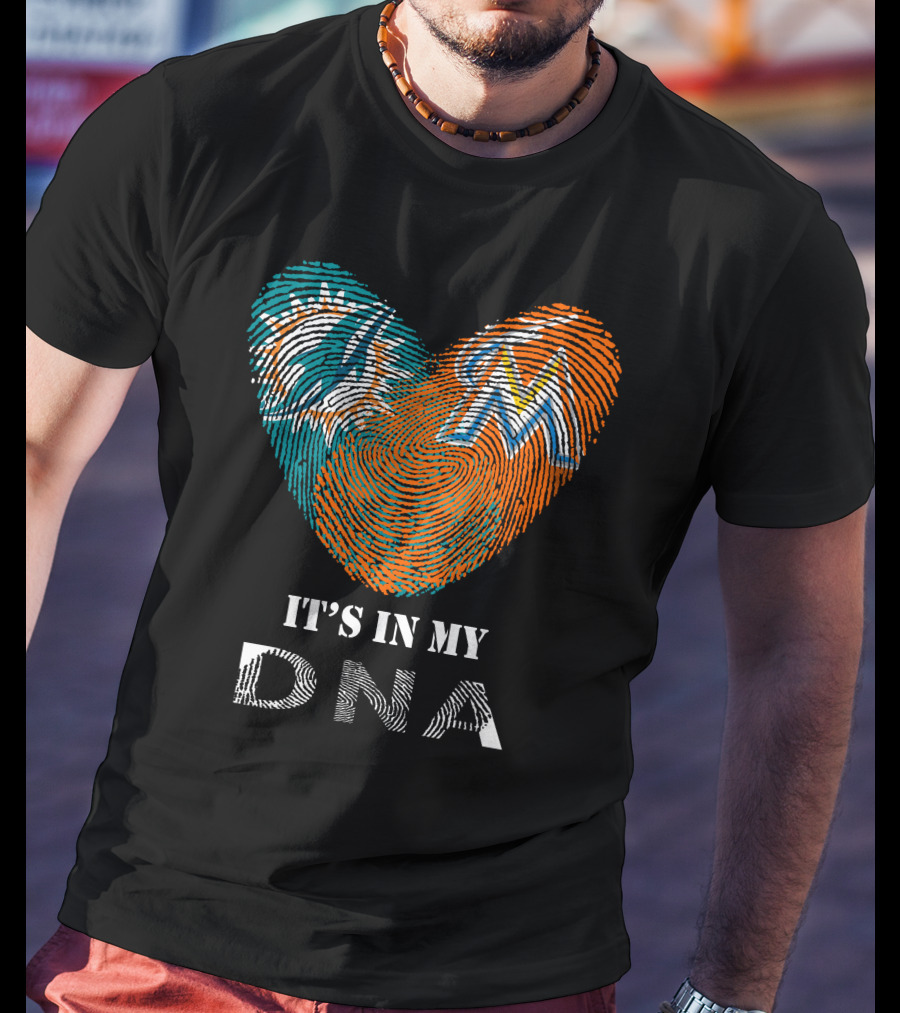 Miami Dolphins Marlins It's In My DNA T-Shirt