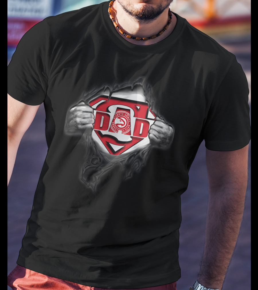 Atlanta Hawks Super Dad Superman T-Shirt
