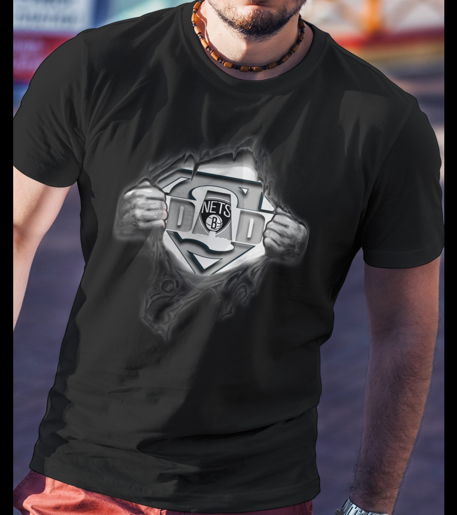 Brooklyn Nets Super Dad Superman T-Shirt