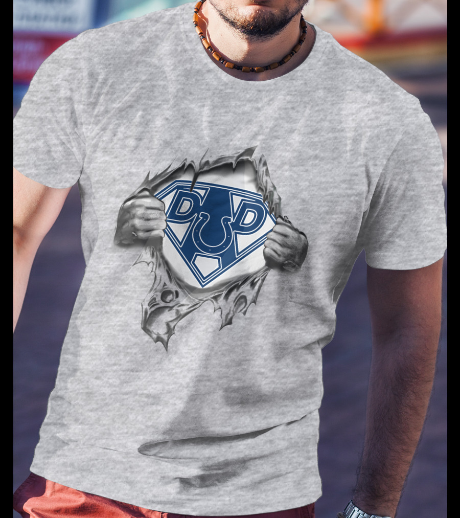 Colts Dad Superhero T-Shirt