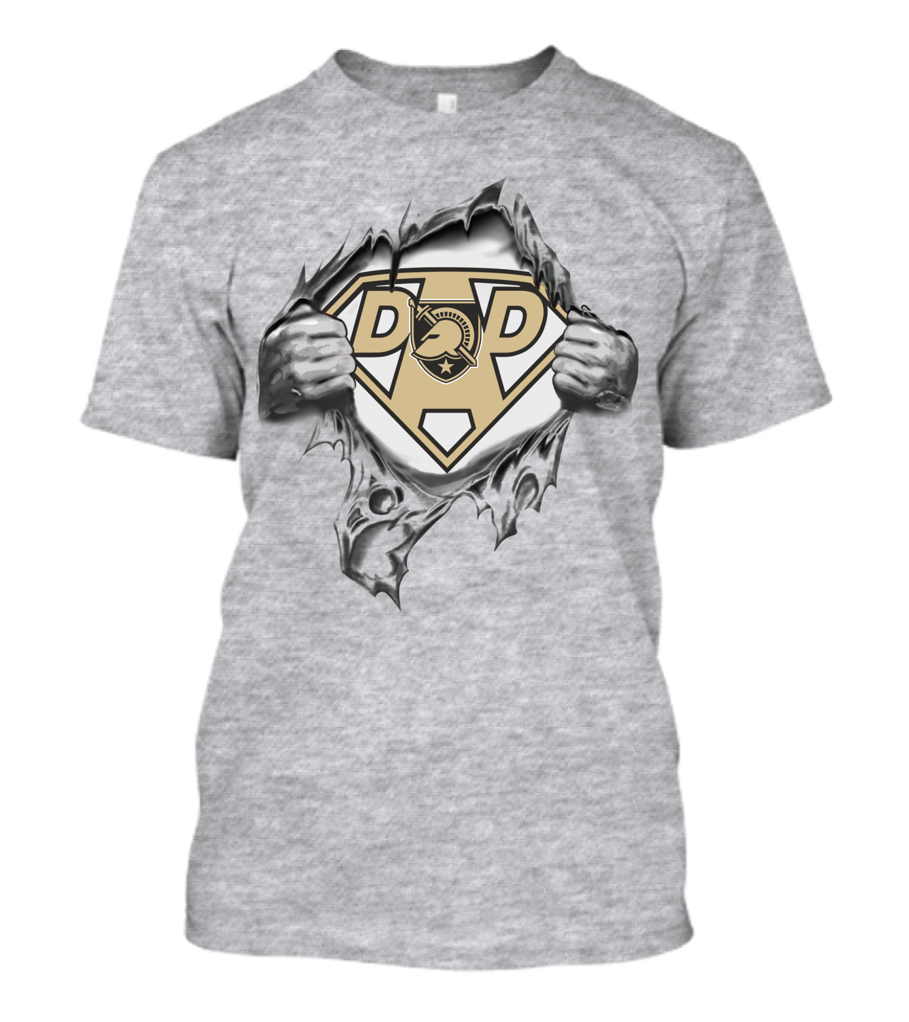 Army Black Knights Super Dad Football Spartan T-Shirt