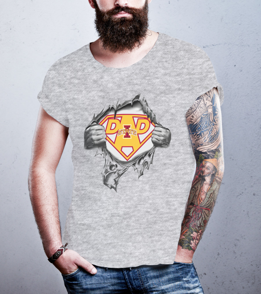 Iowa State Cyclones Dad State Super Hero T-Shirt