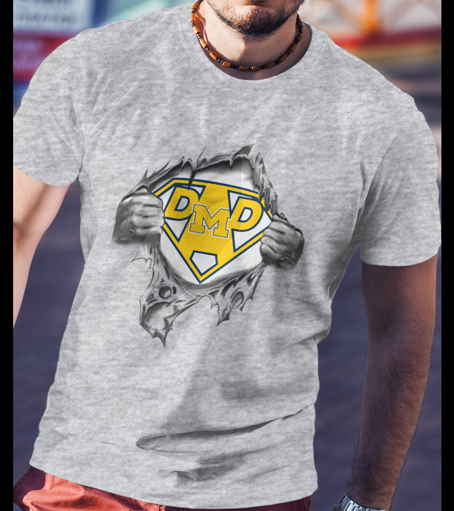 Dmd Michigan Wolverines Super Dad T-Shirt