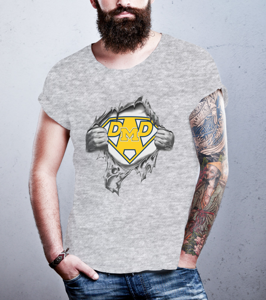 Dmd Michigan Wolverines Super Dad T-Shirt