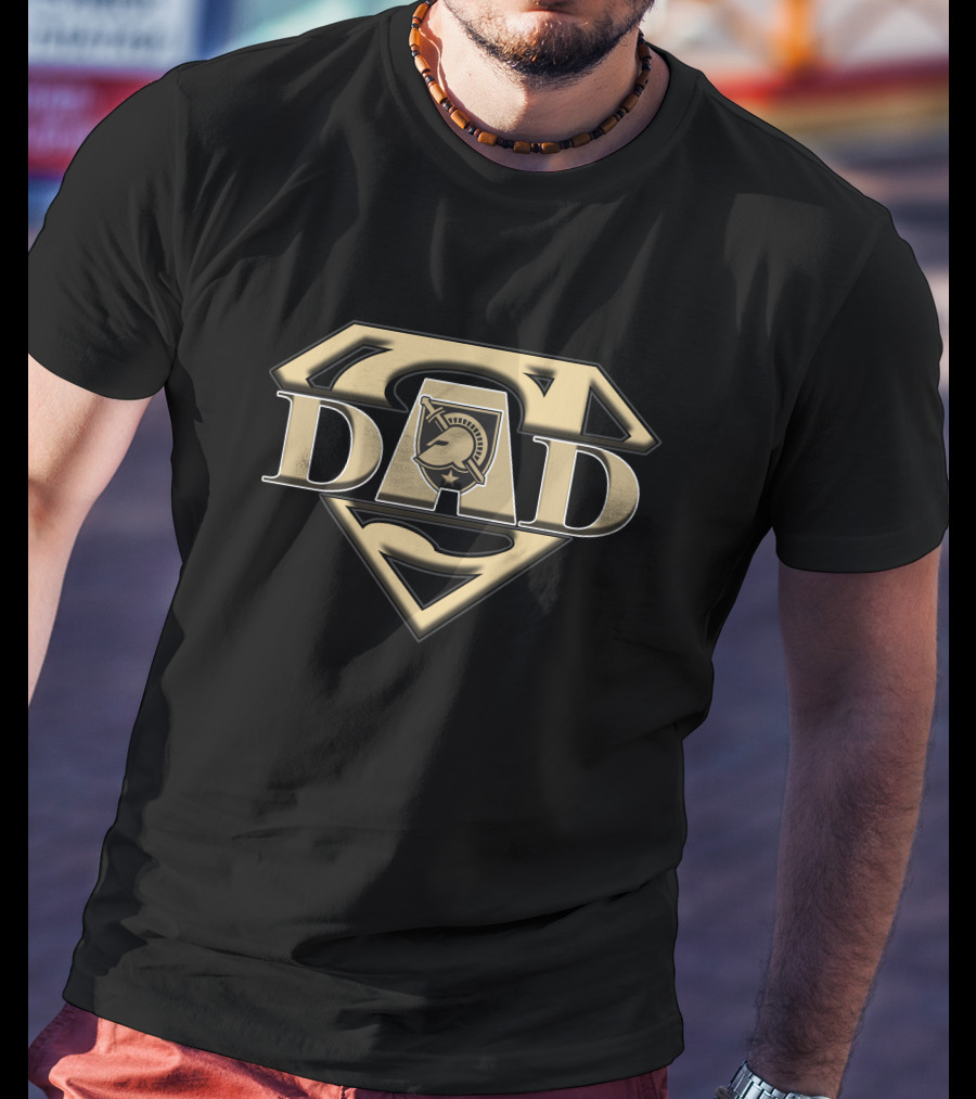 Army Black Knights Super Dad Shield T-Shirt