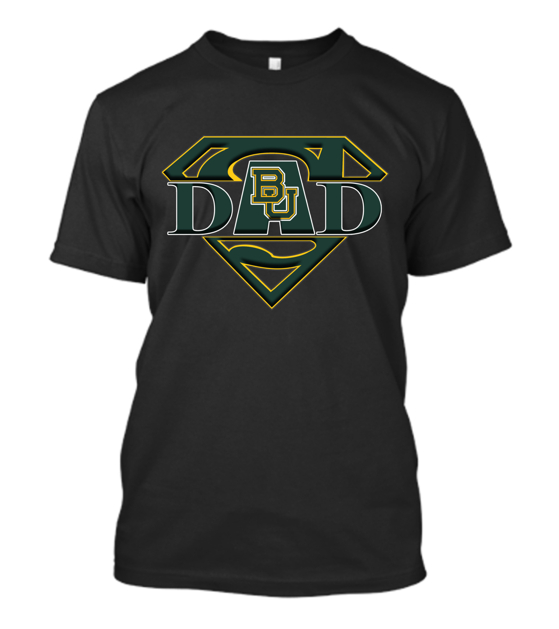 Baylor University BU Super Dad Emblem T-Shirt